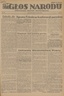 Głos Narodu : informacyjny dziennik demokratyczny. R.2, 1946, nr 222