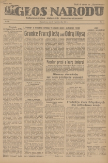 Głos Narodu : informacyjny dziennik demokratyczny. R.2, 1946, nr 236