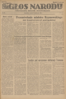 Głos Narodu : informacyjny dziennik demokratyczny. R.2, 1946, nr 238