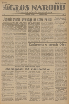 Głos Narodu : informacyjny dziennik demokratyczny. R.2, 1946, nr 250