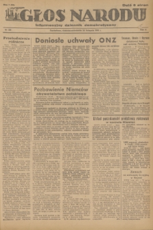 Głos Narodu : informacyjny dziennik demokratyczny. R.2, 1946, nr 258