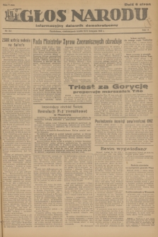 Głos Narodu : informacyjny dziennik demokratyczny. R.2, 1946, nr 264