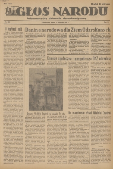 Głos Narodu : informacyjny dziennik demokratyczny. R.2, 1946, nr 268