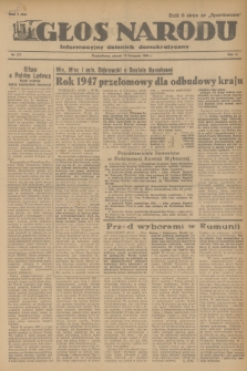 Głos Narodu : informacyjny dziennik demokratyczny. R.2, 1946, nr 271