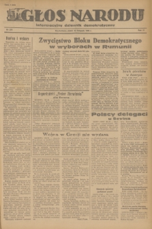 Głos Narodu : informacyjny dziennik demokratyczny. R.2, 1946, nr 274
