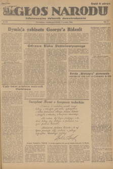 Głos Narodu : informacyjny dziennik demokratyczny. R.2, 1946, nr 282