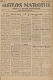 Głos Narodu : informacyjny dziennik demokratyczny. R.2, 1946, nr 288