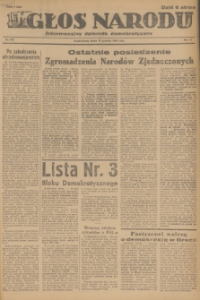 Głos Narodu : informacyjny dziennik demokratyczny. R.2, 1946, nr 296
