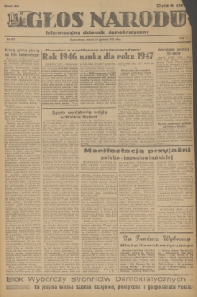 Głos Narodu : informacyjny dziennik demokratyczny. R.2, 1946, nr 305