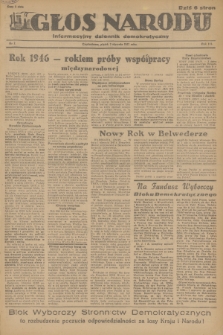 Głos Narodu : informacyjny dziennik demokratyczny. R.3, 1947, nr 2