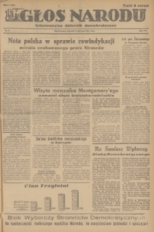 Głos Narodu : informacyjny dziennik demokratyczny. R.3, 1947, nr 6