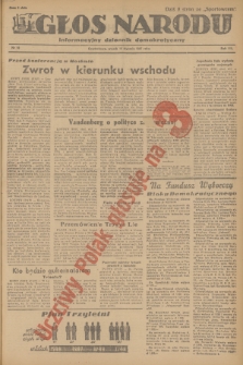 Głos Narodu : informacyjny dziennik demokratyczny. R.3, 1947, nr 10