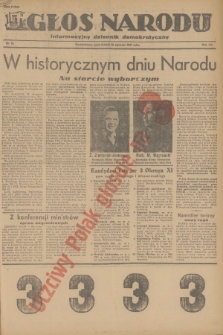 Głos Narodu : informacyjny dziennik demokratyczny. R.3, 1947, nr 16