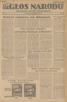 Głos Narodu : informacyjny dziennik demokratyczny. R.3, 1947, nr 24