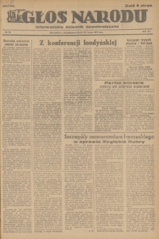 Głos Narodu : informacyjny dziennik demokratyczny. R.3, 1947, nr 28