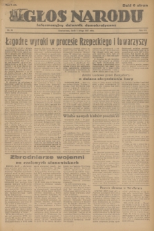 Głos Narodu : informacyjny dziennik demokratyczny. R.3, 1947, nr 30