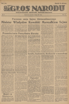 Głos Narodu : informacyjny dziennik demokratyczny. R.3, 1947, nr 31