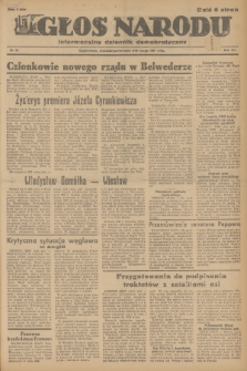 Głos Narodu : informacyjny dziennik demokratyczny. R.3, 1947, nr 34