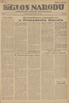 Głos Narodu : informacyjny dziennik demokratyczny. R.3, 1947, nr 39