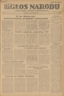 Głos Narodu : informacyjny dziennik demokratyczny. R.3, 1947, nr 42