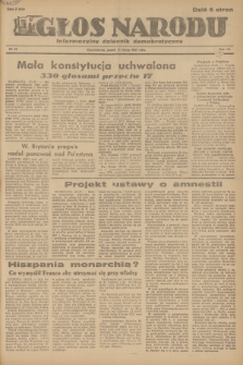 Głos Narodu : informacyjny dziennik demokratyczny. R.3, 1947, nr 44