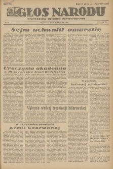 Głos Narodu : informacyjny dziennik demokratyczny. R.3, 1947, nr 47