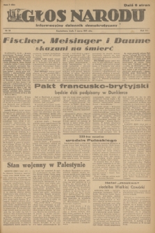 Głos Narodu : informacyjny dziennik demokratyczny. R.3, 1947, nr 54