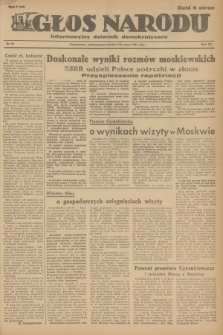 Głos Narodu : informacyjny dziennik demokratyczny. R.3, 1947, nr 58