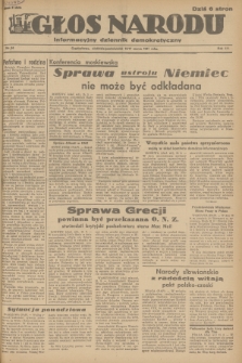 Głos Narodu : informacyjny dziennik demokratyczny. R.3, 1947, nr 64