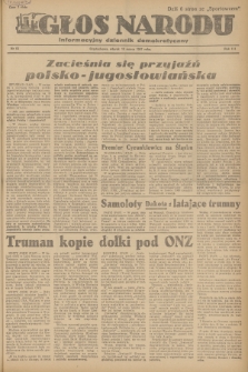 Głos Narodu : informacyjny dziennik demokratyczny. R.3, 1947, nr 65
