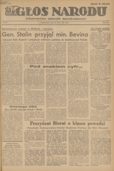 Głos Narodu : informacyjny dziennik demokratyczny. R.3, 1947, nr 72