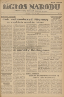 Głos Narodu : informacyjny dziennik demokratyczny. R.3, 1947, nr 73