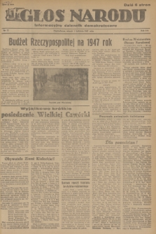 Głos Narodu : informacyjny dziennik demokratyczny. R.3, 1947, nr 77