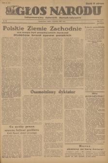 Głos Narodu : informacyjny dziennik demokratyczny. R.3, 1947, nr 80