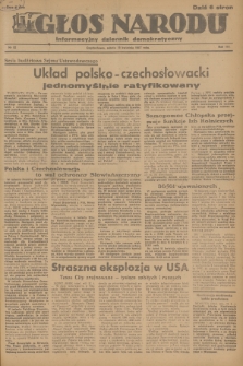 Głos Narodu : informacyjny dziennik demokratyczny. R.3, 1947, nr 92