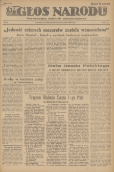 Głos Narodu : informacyjny dziennik demokratyczny. R.3, 1947, nr 99