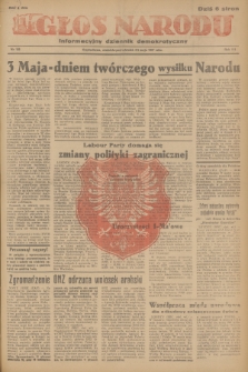 Głos Narodu : informacyjny dziennik demokratyczny. R.3, 1947, nr 105