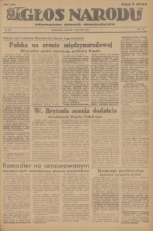Głos Narodu : informacyjny dziennik demokratyczny. R.3, 1947, nr 108