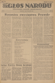 Głos Narodu : informacyjny dziennik demokratyczny. R.3, 1947, nr 110