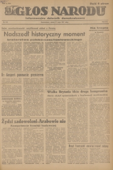 Głos Narodu : informacyjny dziennik demokratyczny. R.3, 1947, nr 115