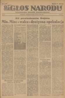 Głos Narodu : informacyjny dziennik demokratyczny. R.3, 1947, nr 127