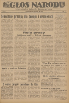 Głos Narodu : informacyjny dziennik demokratyczny. R.3, 1947, nr 140