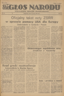 Głos Narodu : informacyjny dziennik demokratyczny. R.3, 1947, nr 146