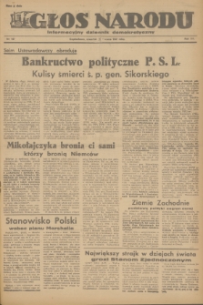 Głos Narodu : informacyjny dziennik demokratyczny. R.3, 1947, nr 147