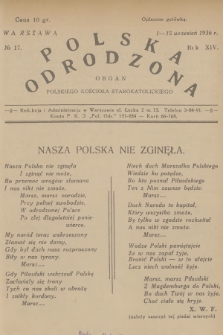 Polska Odrodzona : organ Polskiego Kościoła Staro-Katolickiego. R.14, 1936, nr 17