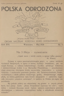 Polska Odrodzona : organ naczelny Kościoła Staro-Katolickiego. R.16, 1938, nr 5