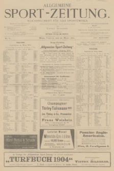 Allgemeine Sport-Zeitung : Wochenschrift für alle Sportzweige. Jg.25, 1904, No. 14