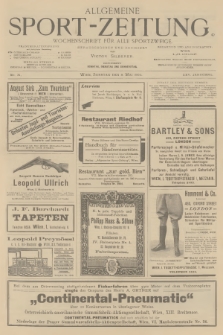 Allgemeine Sport-Zeitung : Wochenschrift für alle Sportzweige. Jg.25, 1904, No. 31