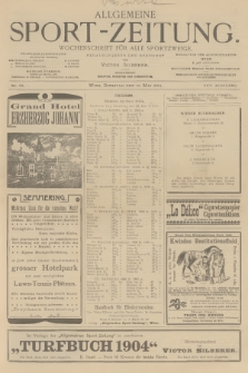 Allgemeine Sport-Zeitung : Wochenschrift für alle Sportzweige. Jg.25, 1904, No. 32