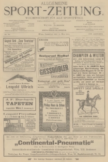 Allgemeine Sport-Zeitung : Wochenschrift für alle Sportzweige. Jg.25, 1904, No. 34